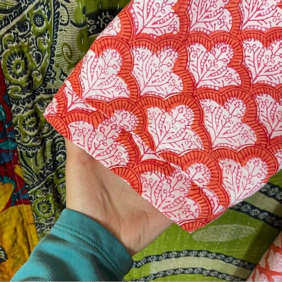 Roberta Roller Rabbit Jemina Terry Cloth Lined Midi Robe Size Extra Small/ Small - Picture 4 of 16